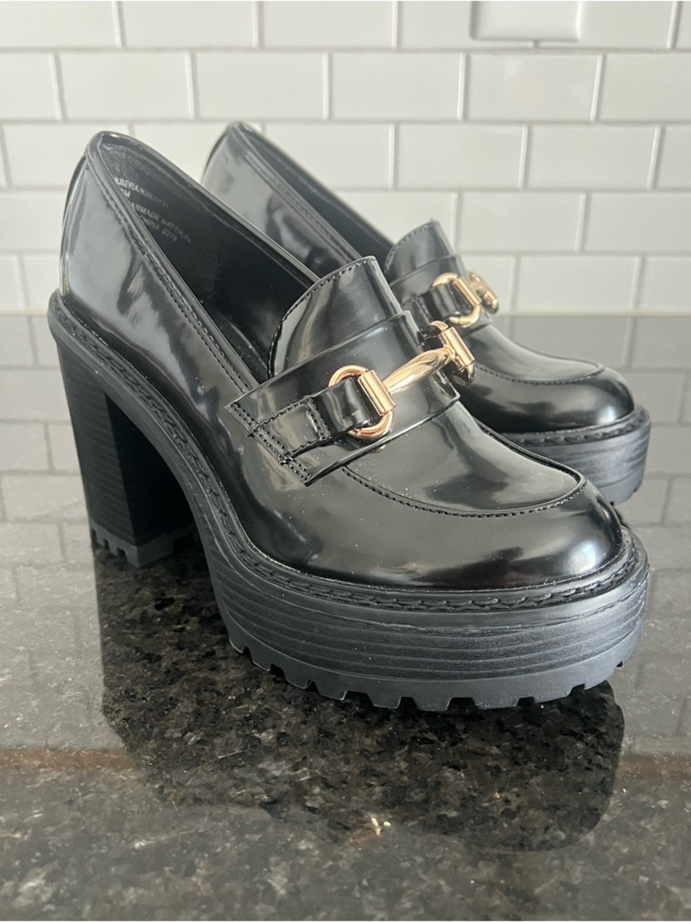 Madden Girl NYC Women's Lug Heel Platform Penny Loafers